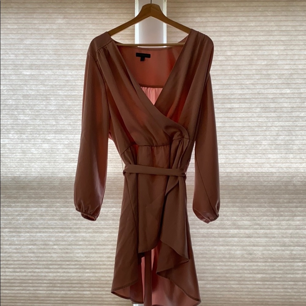 Lane Bryant pink high low shirt